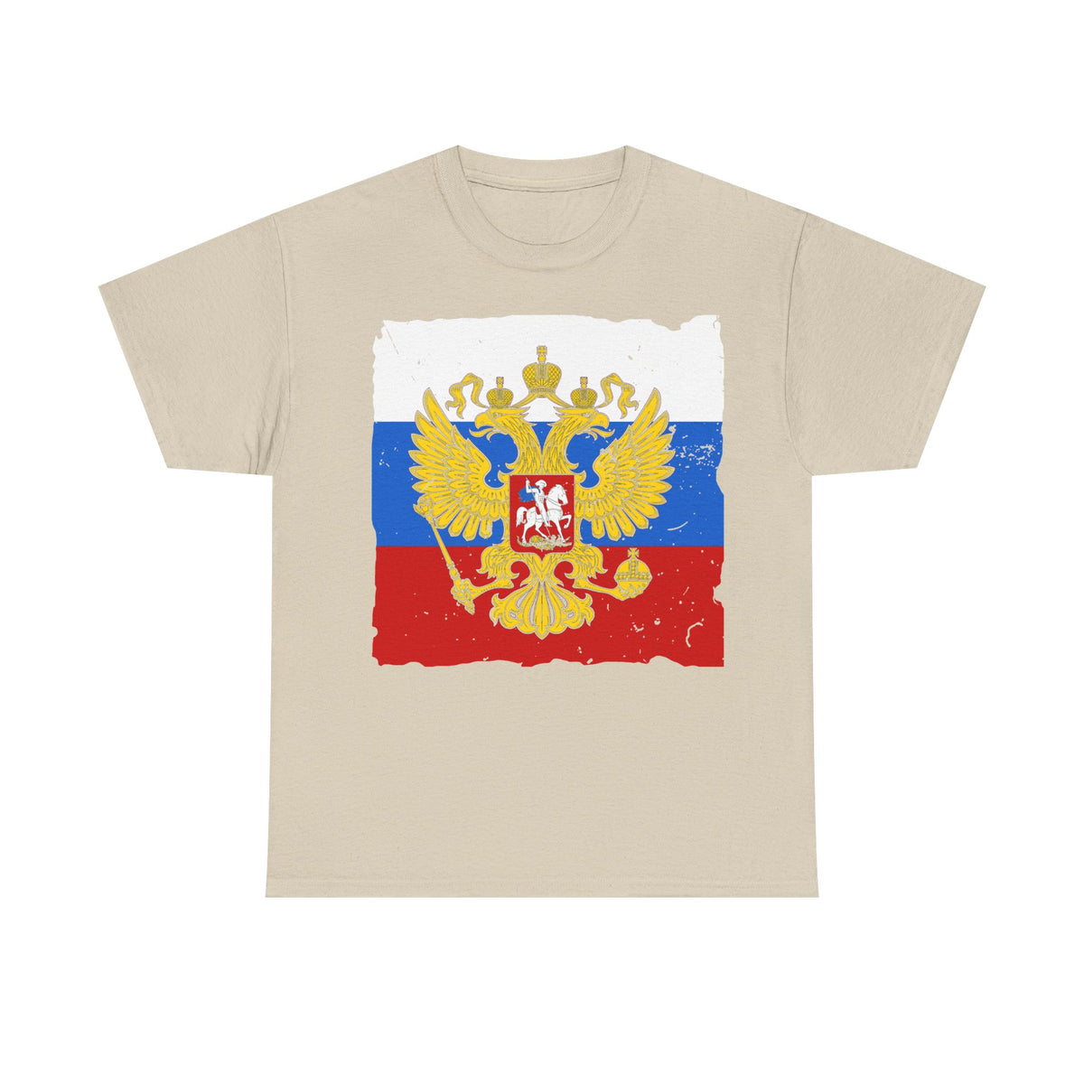 Rusia Rusia Moscú águila bandera escudo regalo deporte aficionado moda - Camiseta unisex