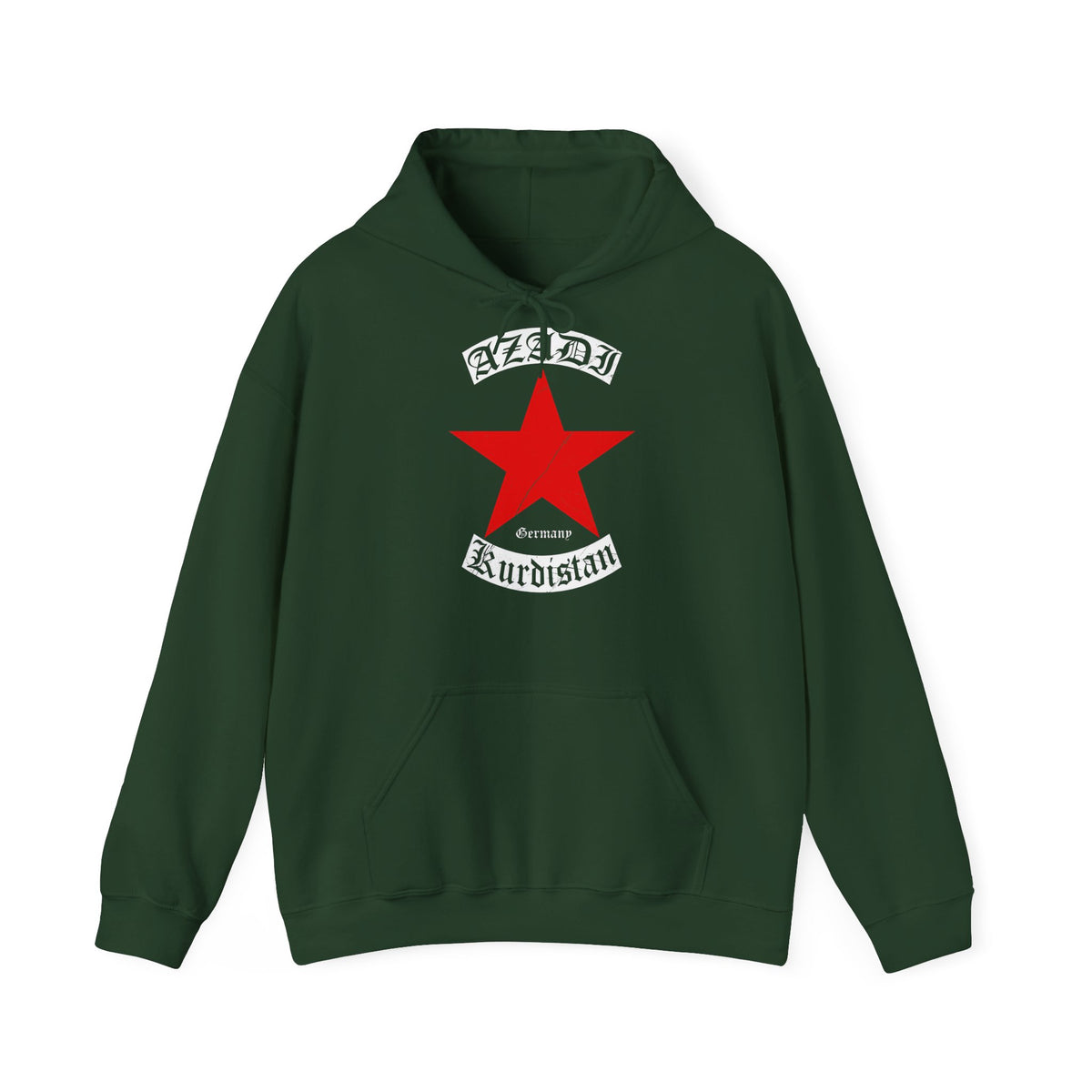 Kurdistan patria orgoglio stemma bandiera sport calcio regalo per tifosi - felpa con cappuccio unisex