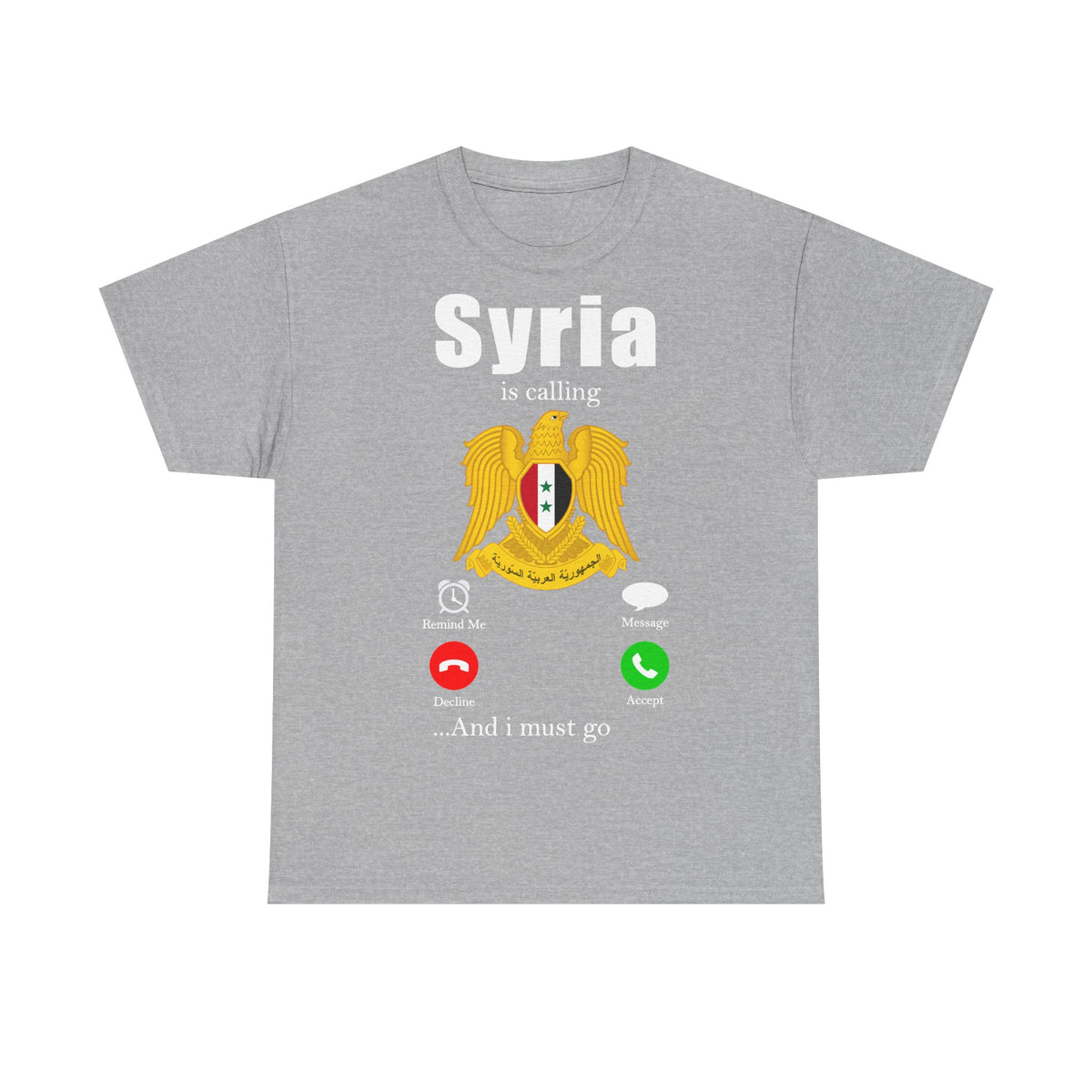 Syria Syrien Wappen Flagge Heimat Sport Fan Geschenkidee - Unisex T-Shirt