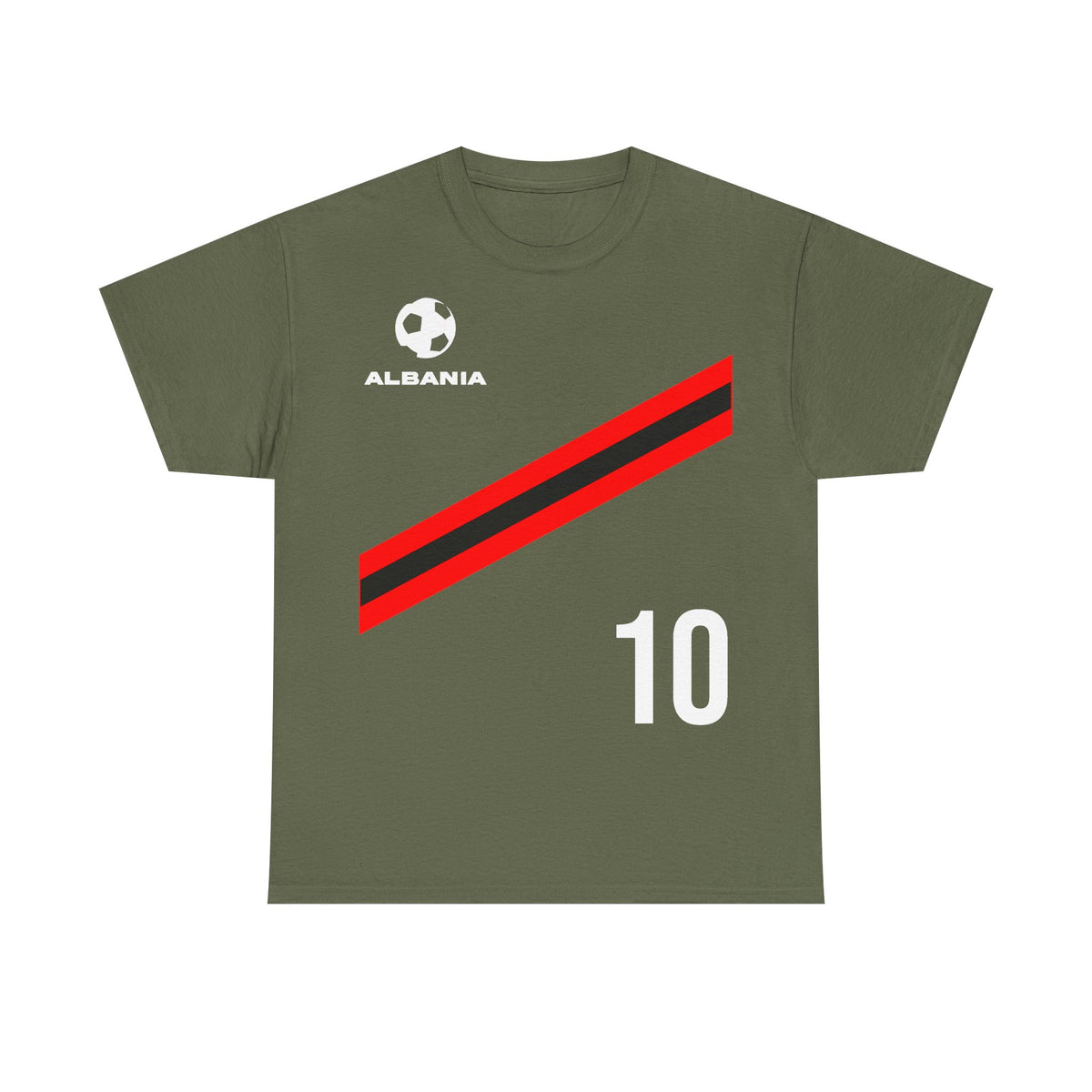 Camiseta unisex de Albania, escudo albanés, bandera, águila, fútbol, aficionado, deporte