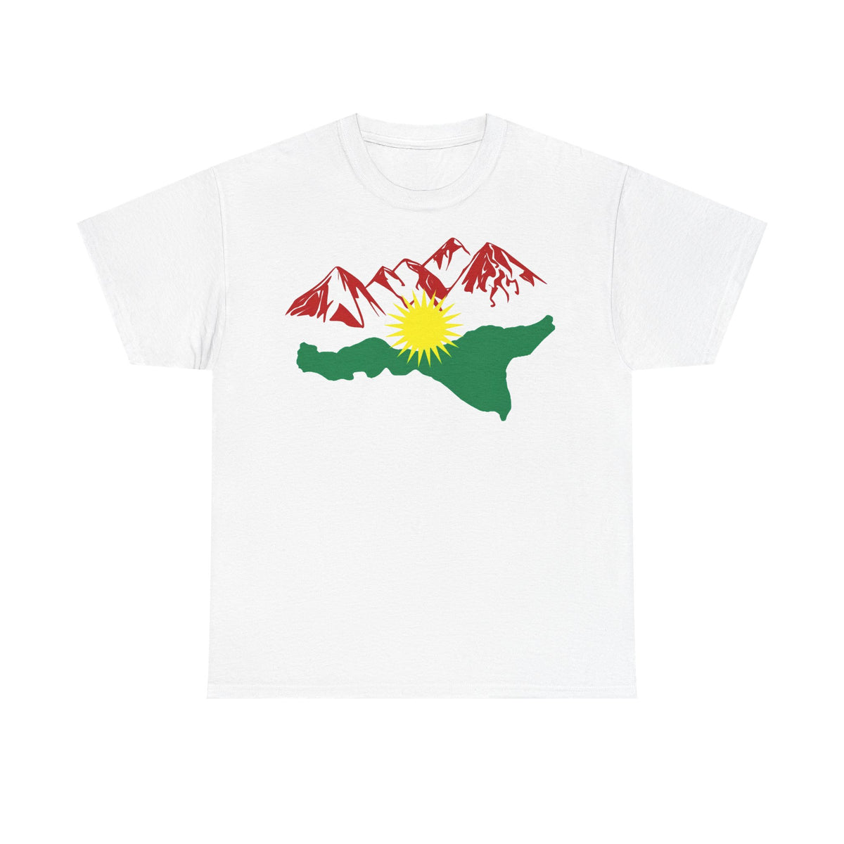 Kurdistan Berge Flagge Azadi Newroz - Unisex T-shirt