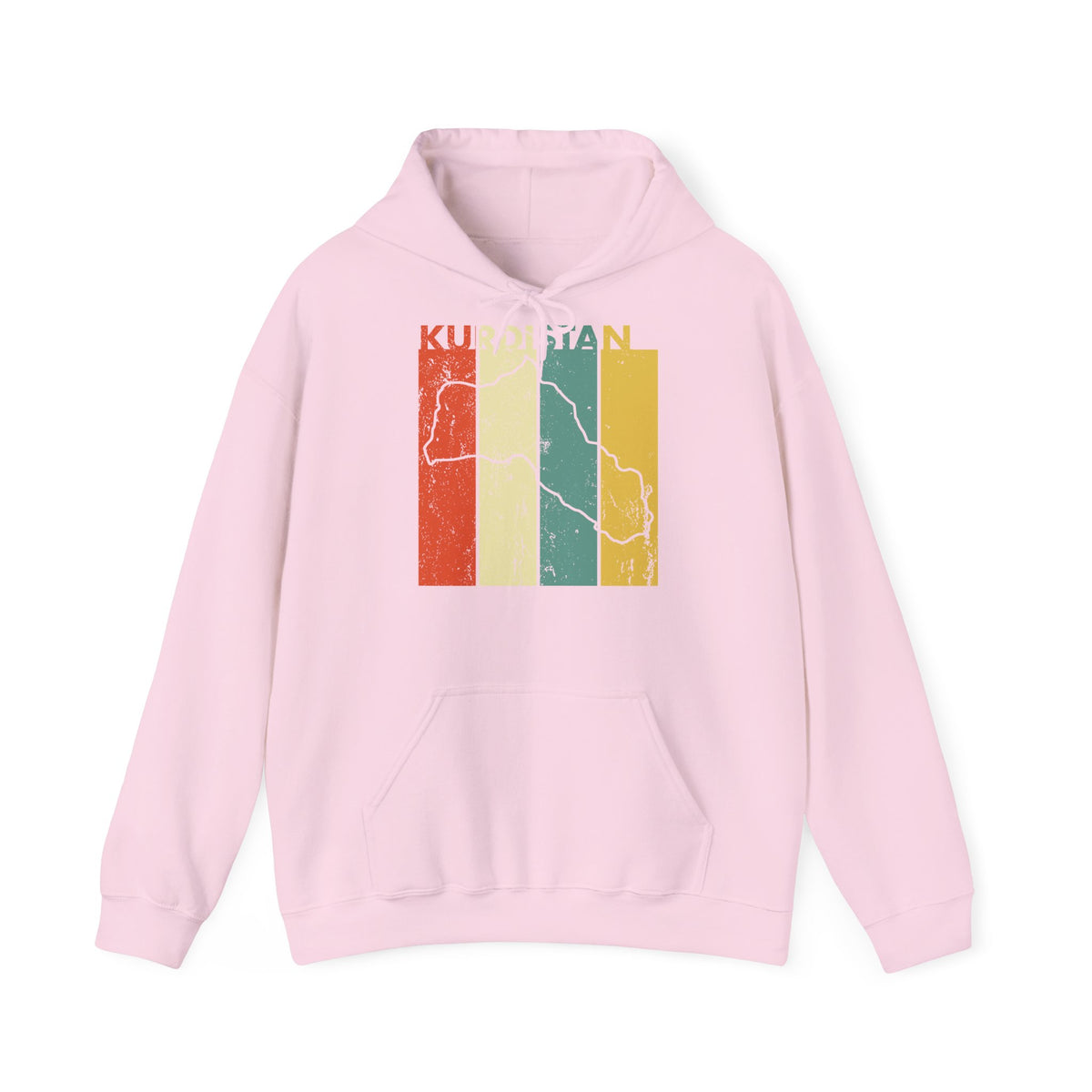 Kurdistan patria orgoglio stemma bandiera sport calcio regalo per tifosi - felpa con cappuccio unisex