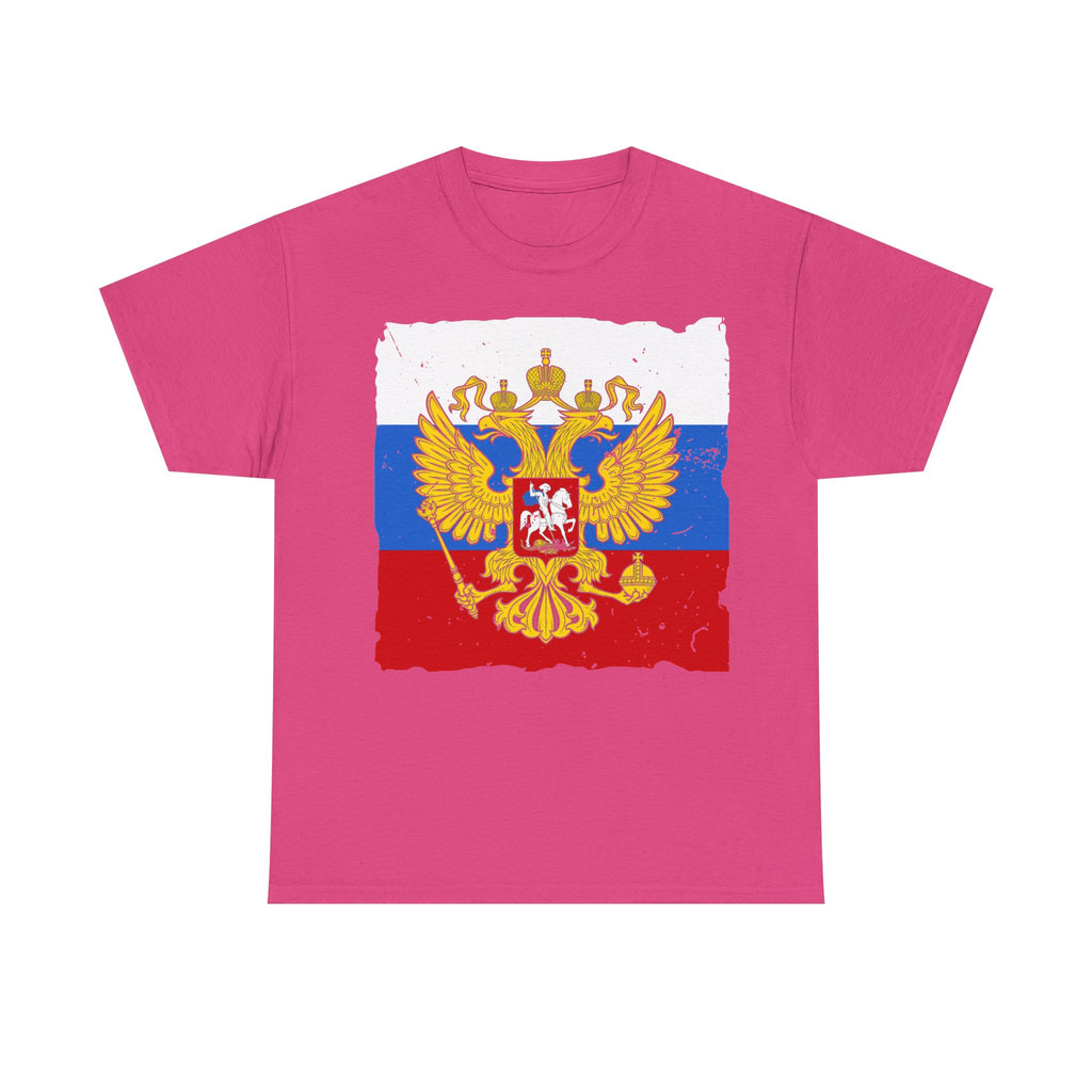 Russia Russland Moscaw Adler Flagge Wappen Geschenk Sport Fan Fashion - Unisex T-Shirt