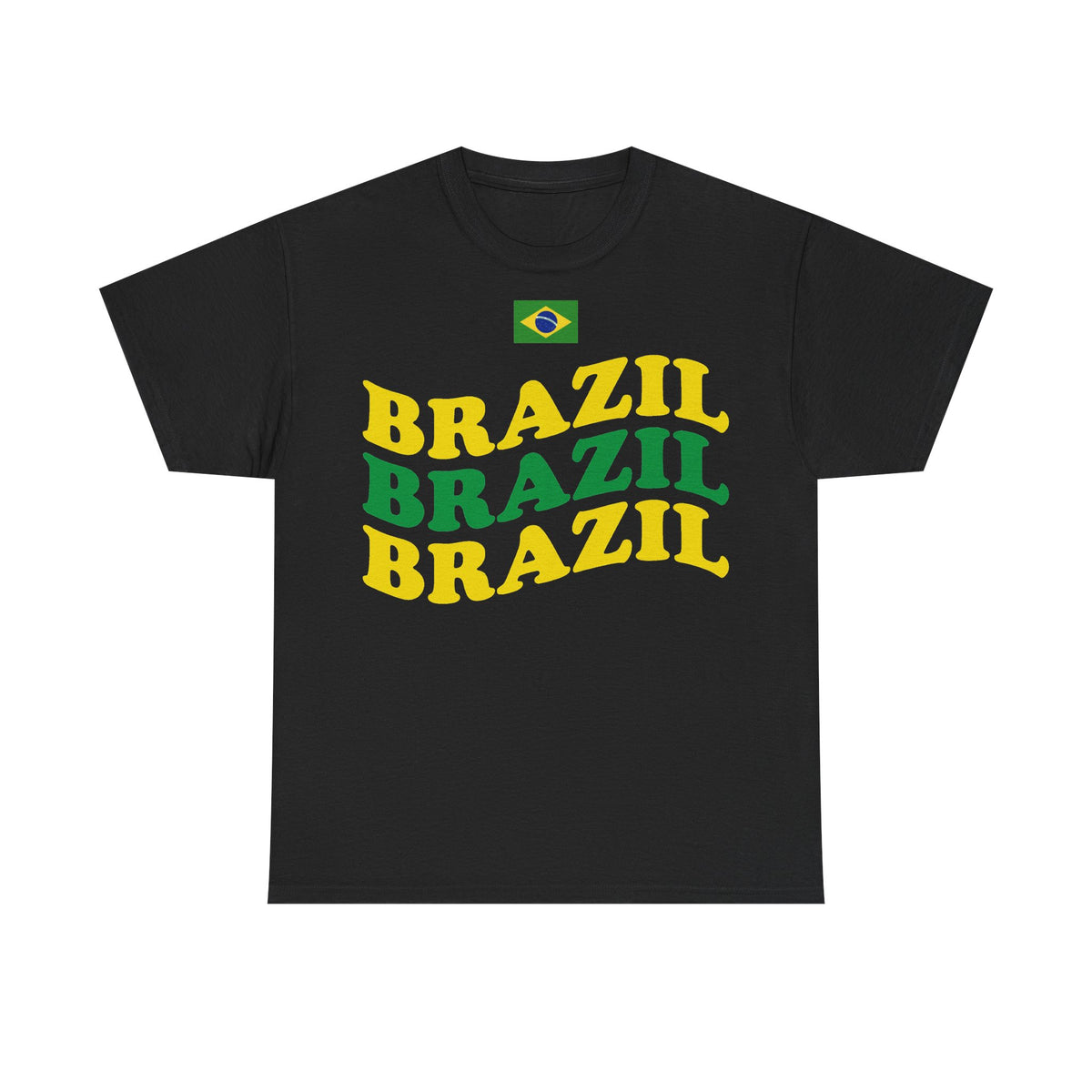 Brazil Brasilien Wappen Flagge Sport Fan Fußball Geschenkidee - Unisex T-Shirt