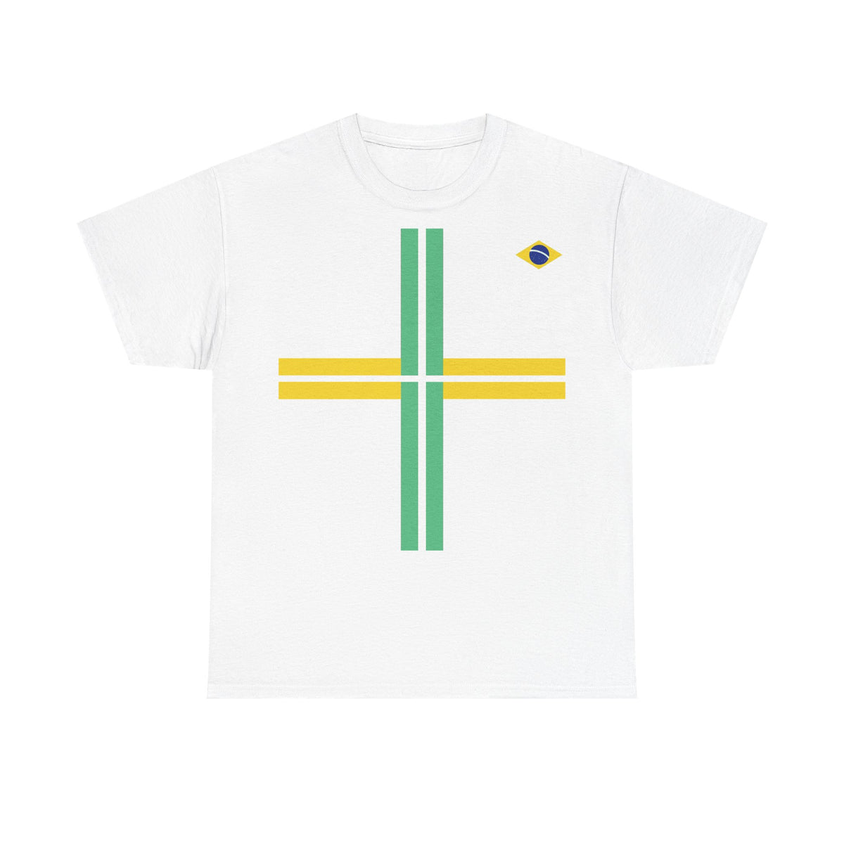 Brazil Brasilien Wappen Flagge Sport Fan Fußball Geschenkidee - Unisex T-Shirt