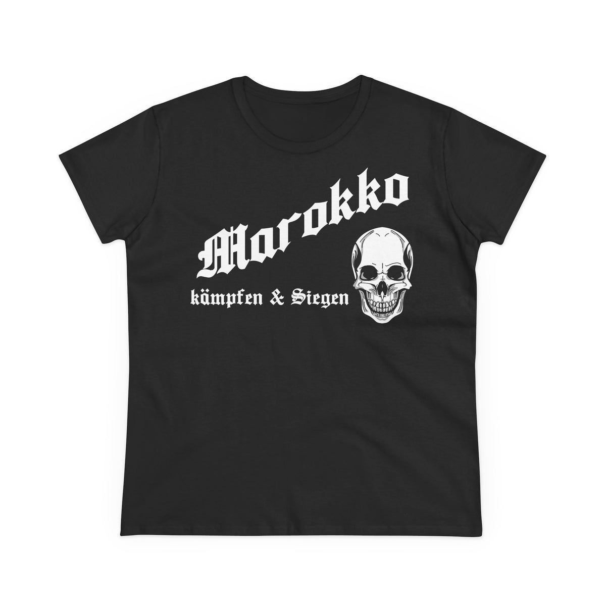 Escudo de Marruecos, bandera de Marruecos, orgullo, aficionada al fútbol y al deporte, idea de regalo - Camiseta para mujer