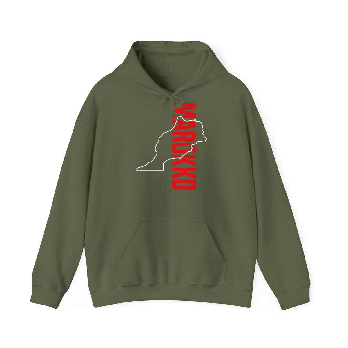 Stemma del Marocco Bandiera del Marocco Orgoglio Tifoso di calcio Sport Idea regalo - Felpa con cappuccio unisex