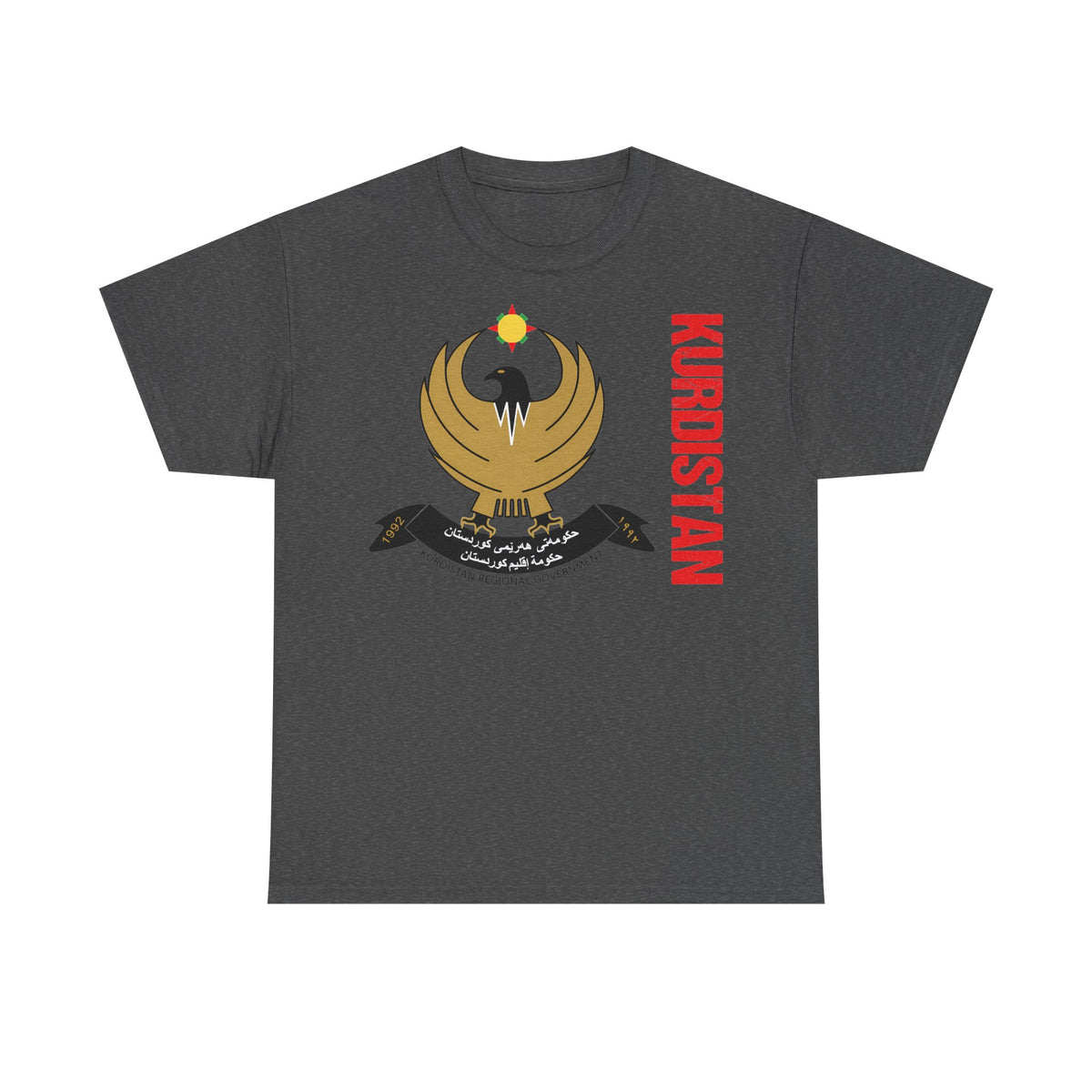 Kurdistan Azadi Wappen Flagge Heimat Newroz Geschenk - Unisex T-Shirt