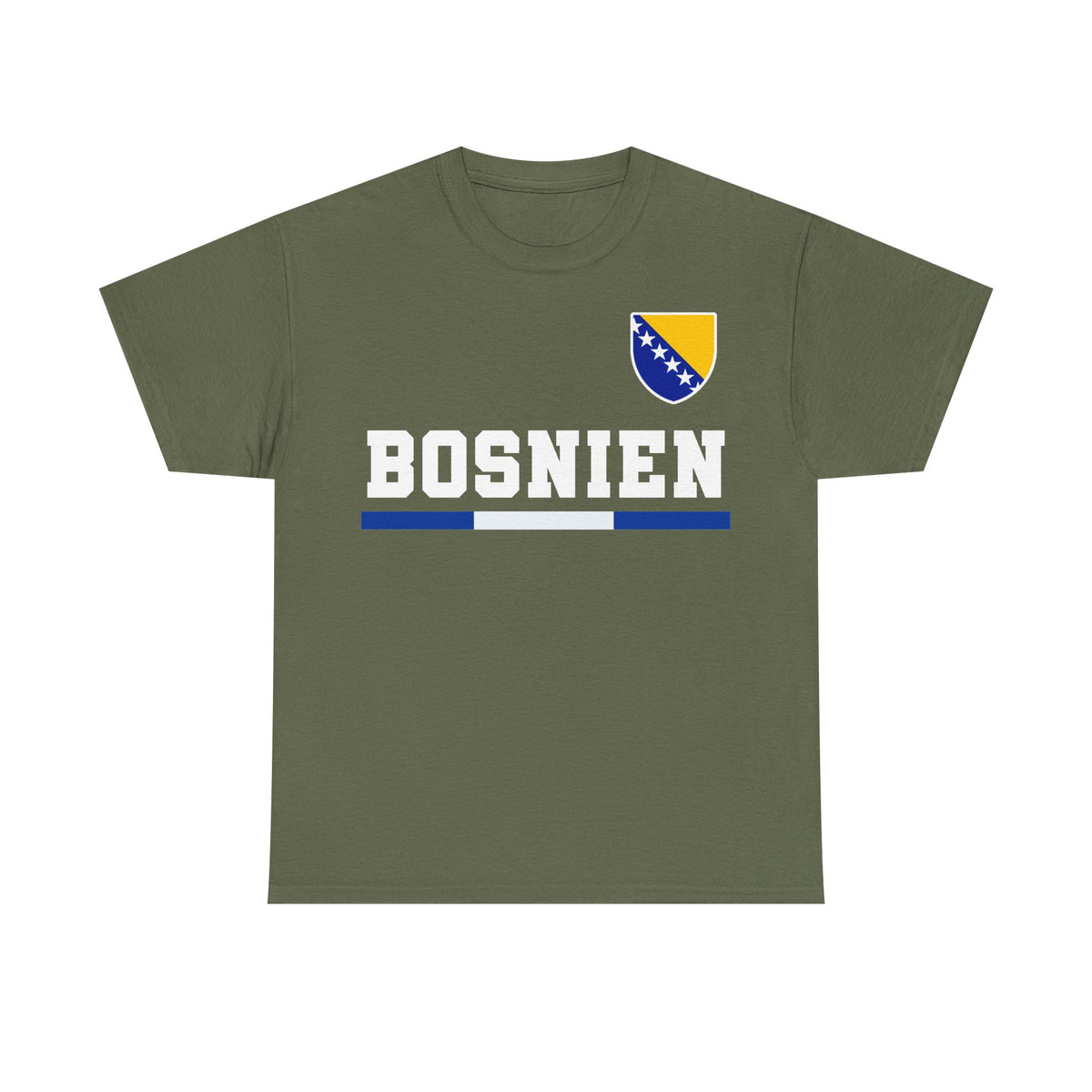 Bosnia Wappen Flagge Stolz Heimat Fußball fan Geschenkidee - Unisex T-Shirt