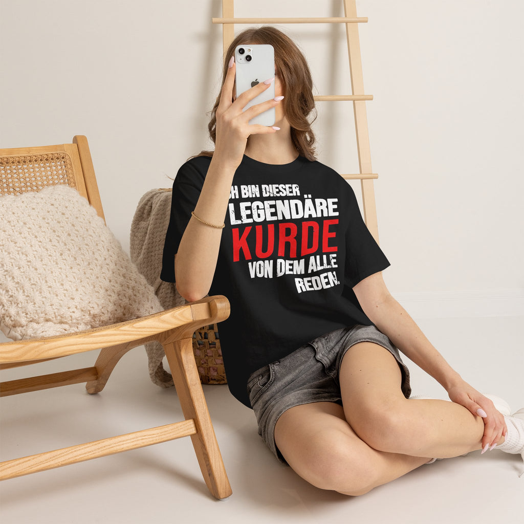 Kurdistan Azadi Wappen Flagge Heimat Newroz Geschenk - Unisex T-Shirt