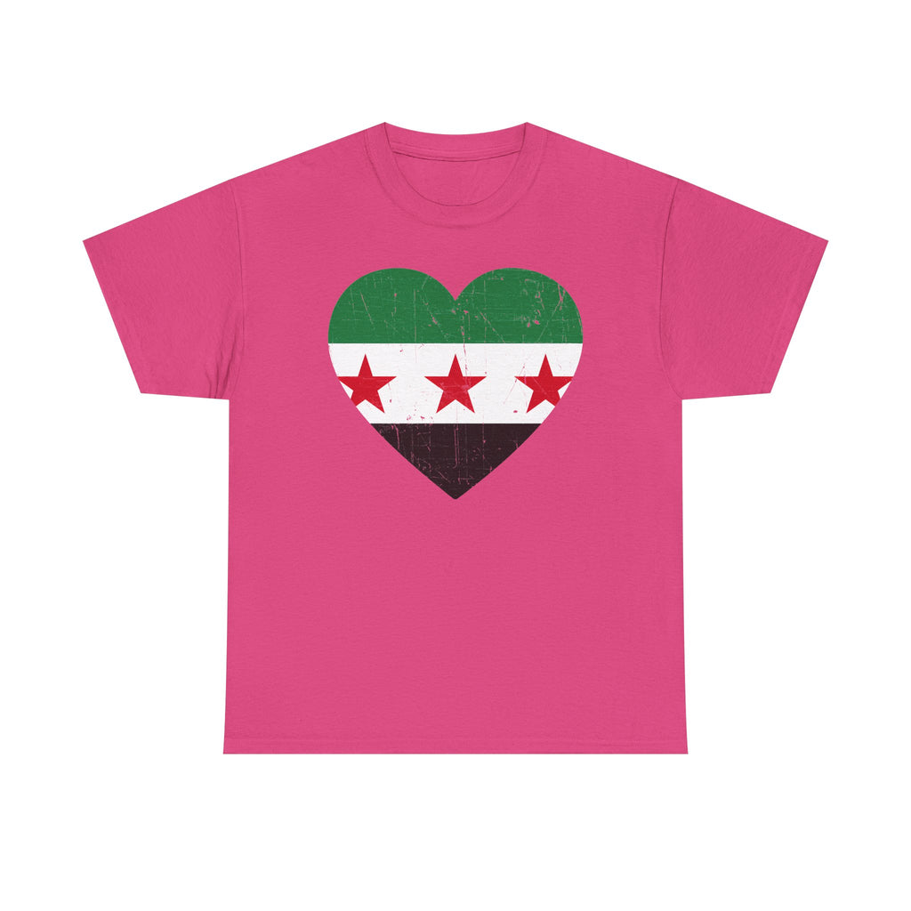 Syria Syrien Wappen Flagge Heimat Sport Fan Geschenkidee - Unisex T-Shirt
