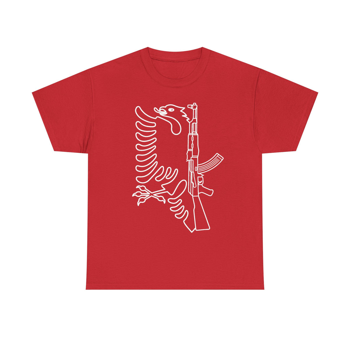Águila albanesa AK Urbana callejera Bandera Orgullo - Camiseta unisex