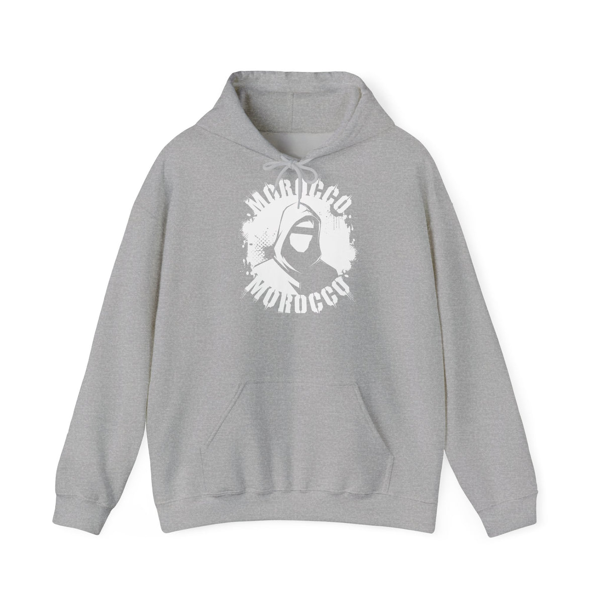 Stemma hooligan del Marocco, bandiera del Marocco, tifoso di calcio, sport, idea regalo - Felpa con cappuccio unisex