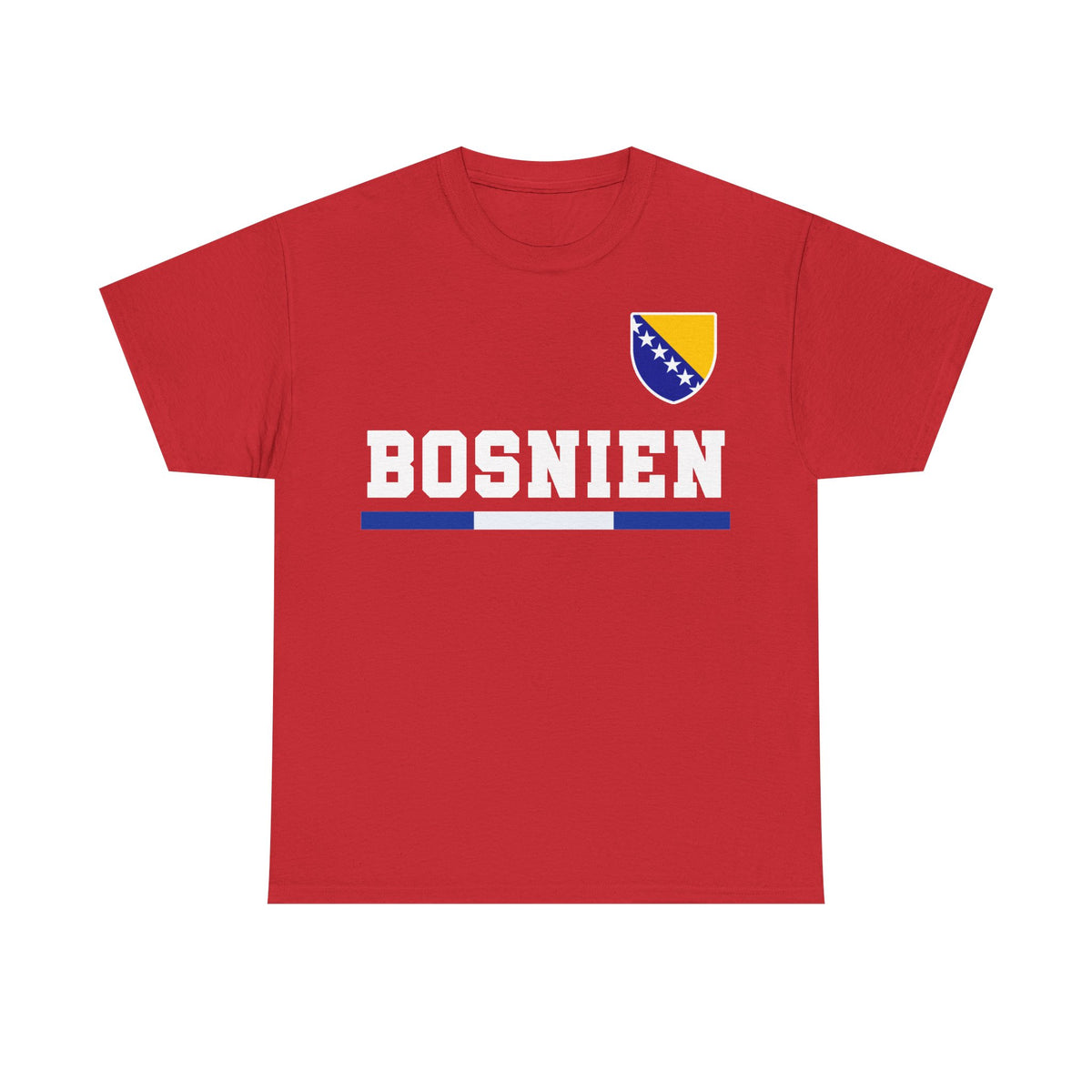 Bosnia Wappen Flagge Stolz Heimat Fußball fan Geschenkidee - Unisex T-Shirt