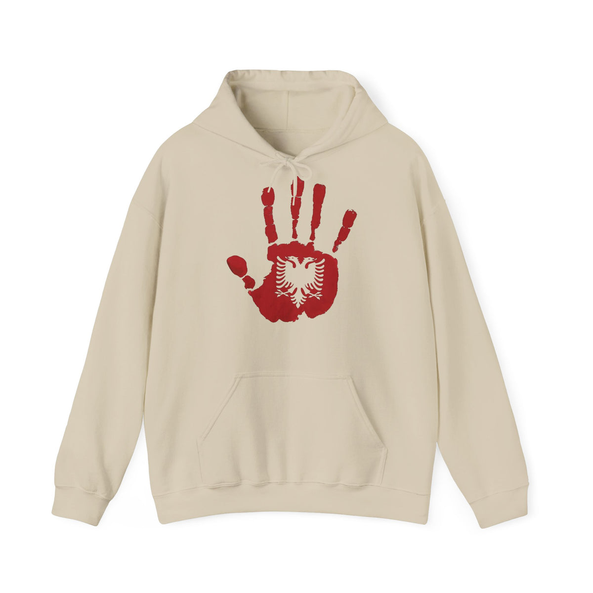 Albania DNA Handabdruck Flagge Adler - Unisex Hoodie