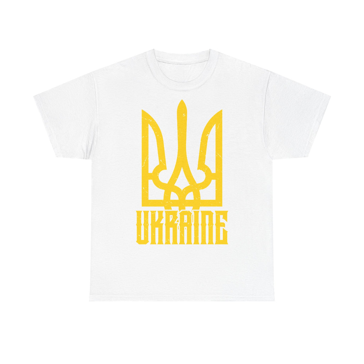 Bandiera e stemma dell'Ucraina Idea regalo Sport Tifoso Moda Vintage - T-shirt unisex