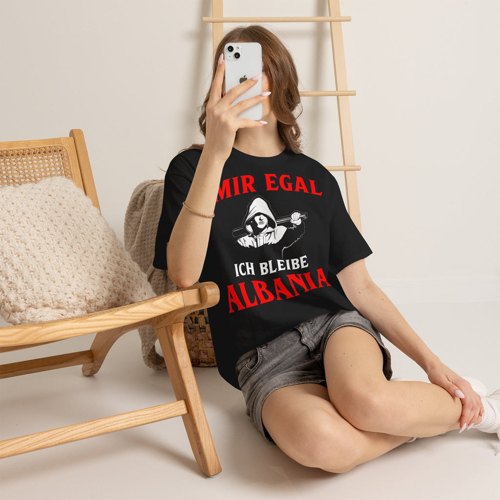 Albania Wappen Shqiptar Flagge Adler Fußball Fan Sport Unisex T Shirt
