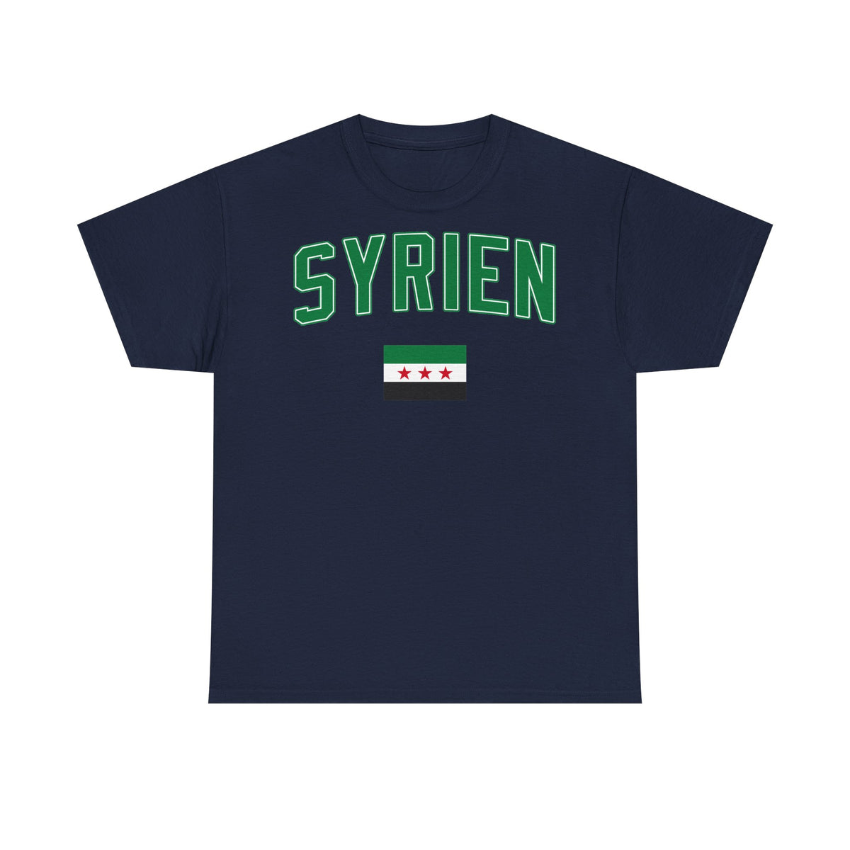 Syria Syrien Wappen Flagge Heimat Sport Fan Geschenkidee - Unisex T-Shirt