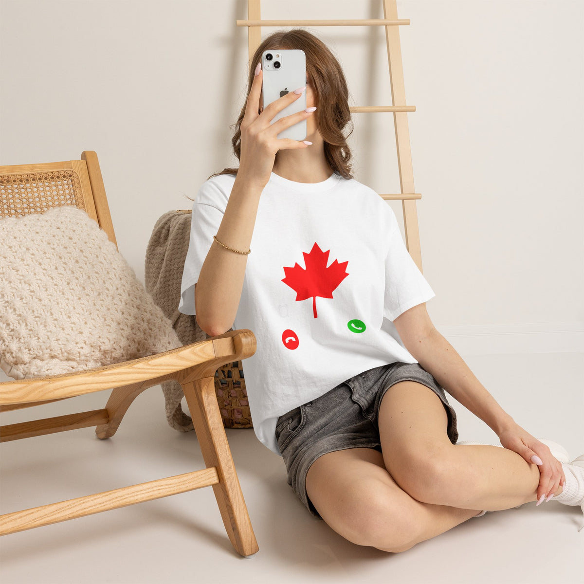 Canada Kanada Wappen Flagge Fan Sport Fußball Geschenkidee - Unisey T-Shirt