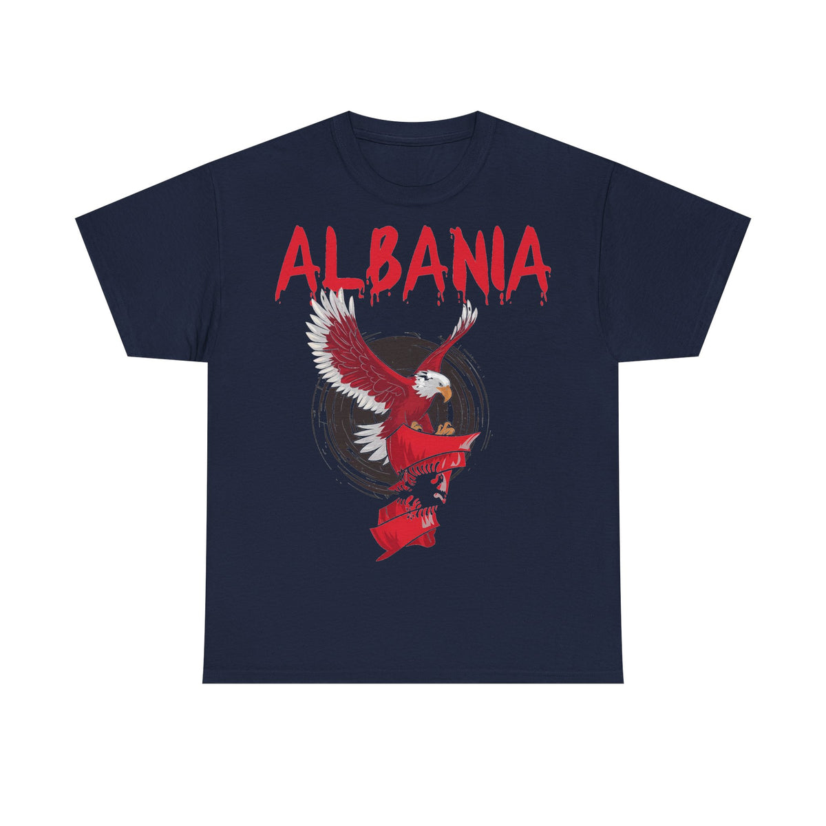 Albania Arte Águila Bandera Escudo Orgullo Aficionado del fútbol Idea de regalo - Camiseta unisex