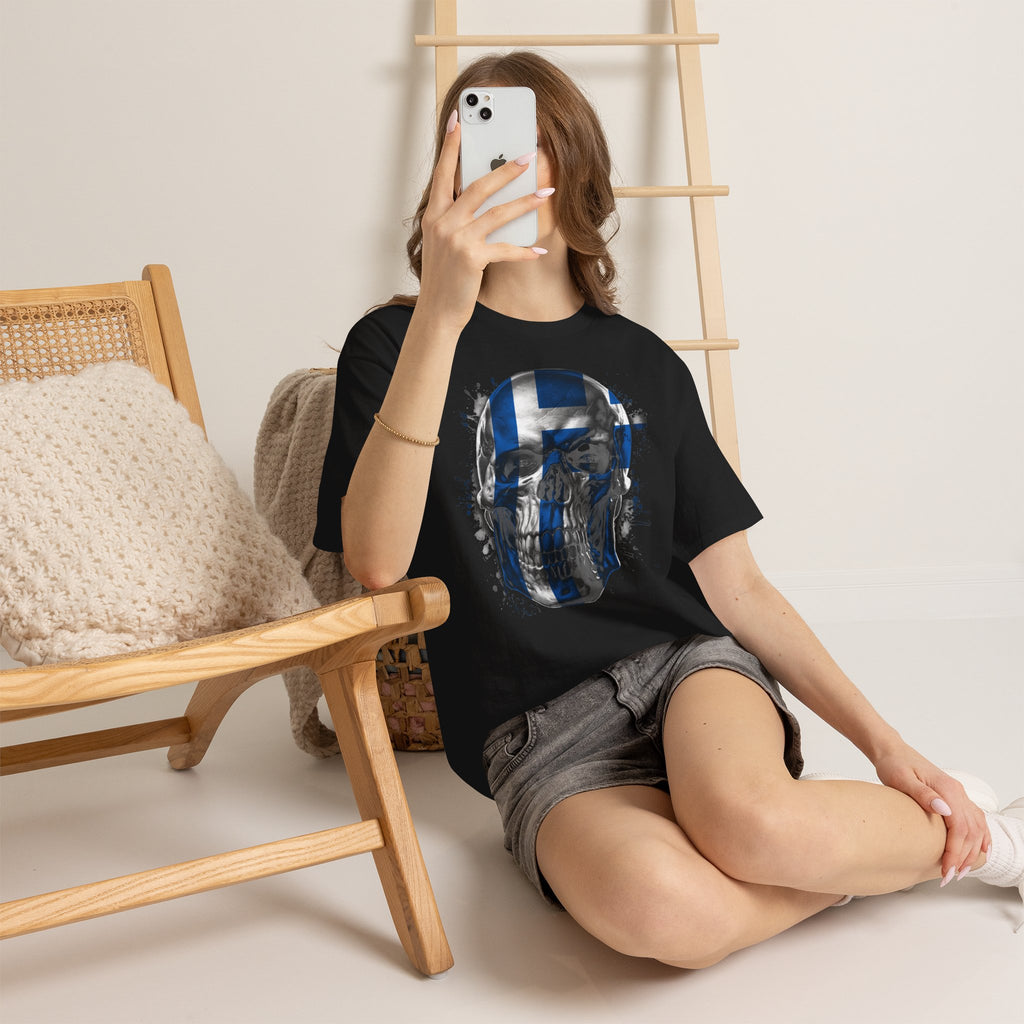 Greece Griechenland Flagge Wappen Heimat Fußball Sport Fan Geschenkidee - Unisex T-Shirt