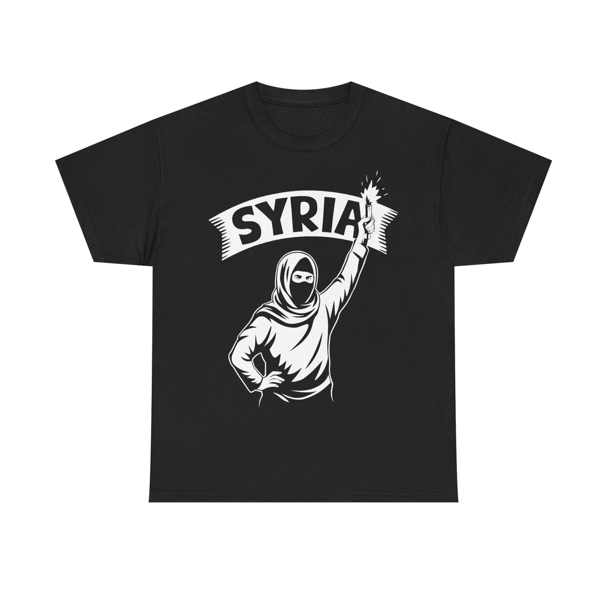 Syria Syrien Hooligan Wappen Flagge Heimat Sport Fußball Fan Geschenkidee - Unisex T-Shirt