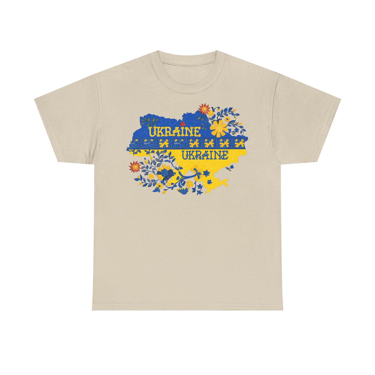 Bandera de Ucrania escudo idea de regalo afición al deporte moda vintage - Camiseta unisex