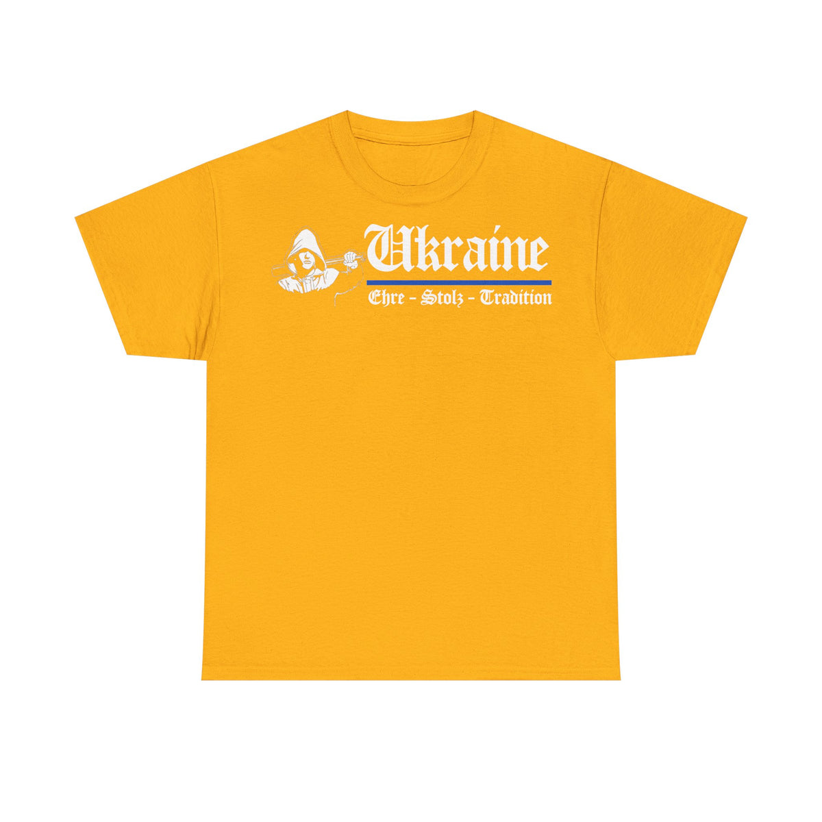 Bandera de Ucrania escudo idea de regalo afición al deporte moda vintage - Camiseta unisex