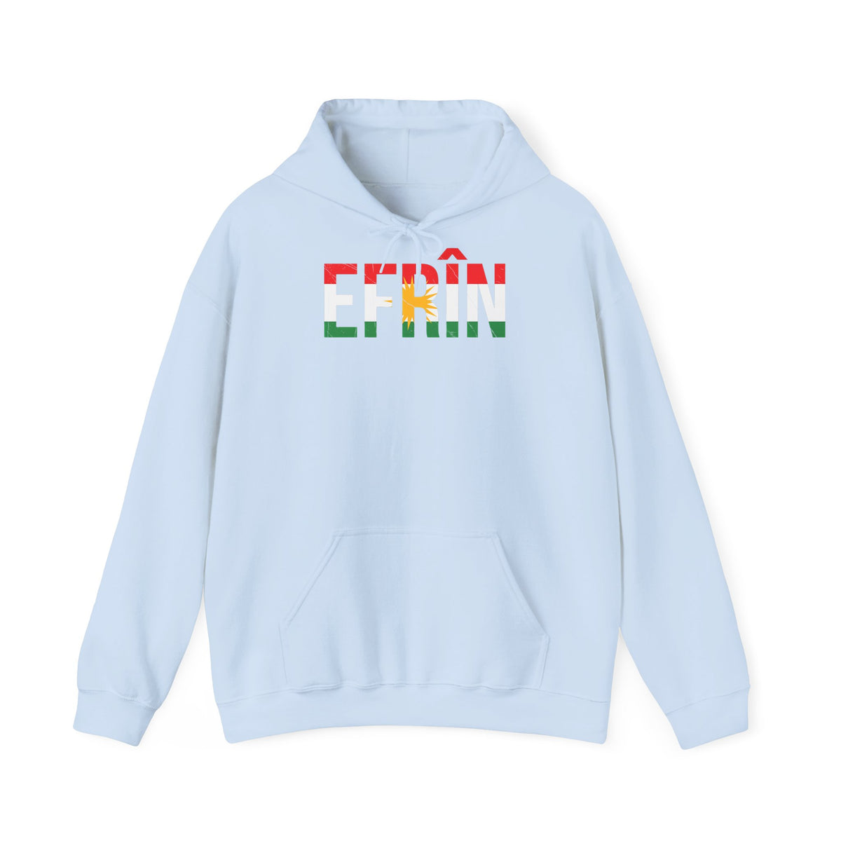 Kurdistan patria orgoglio stemma bandiera sport calcio regalo per tifosi - felpa con cappuccio unisex