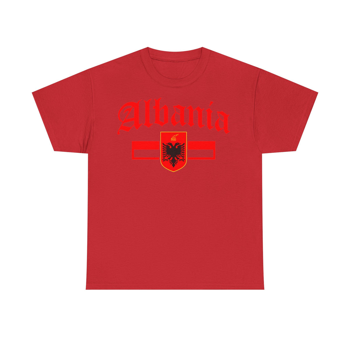 Albania Wappen Shqiptar Flagge Adler Fußball Fan Sport Unisex T Shirt