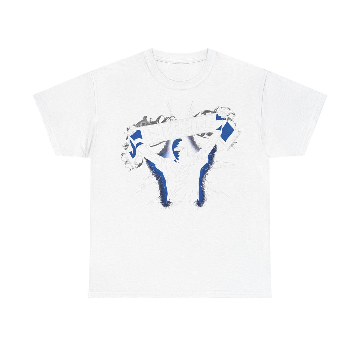 Grecia Grecia hooligan bandera escudo patria fútbol deporte aficionado idea de regalo - camiseta unisex