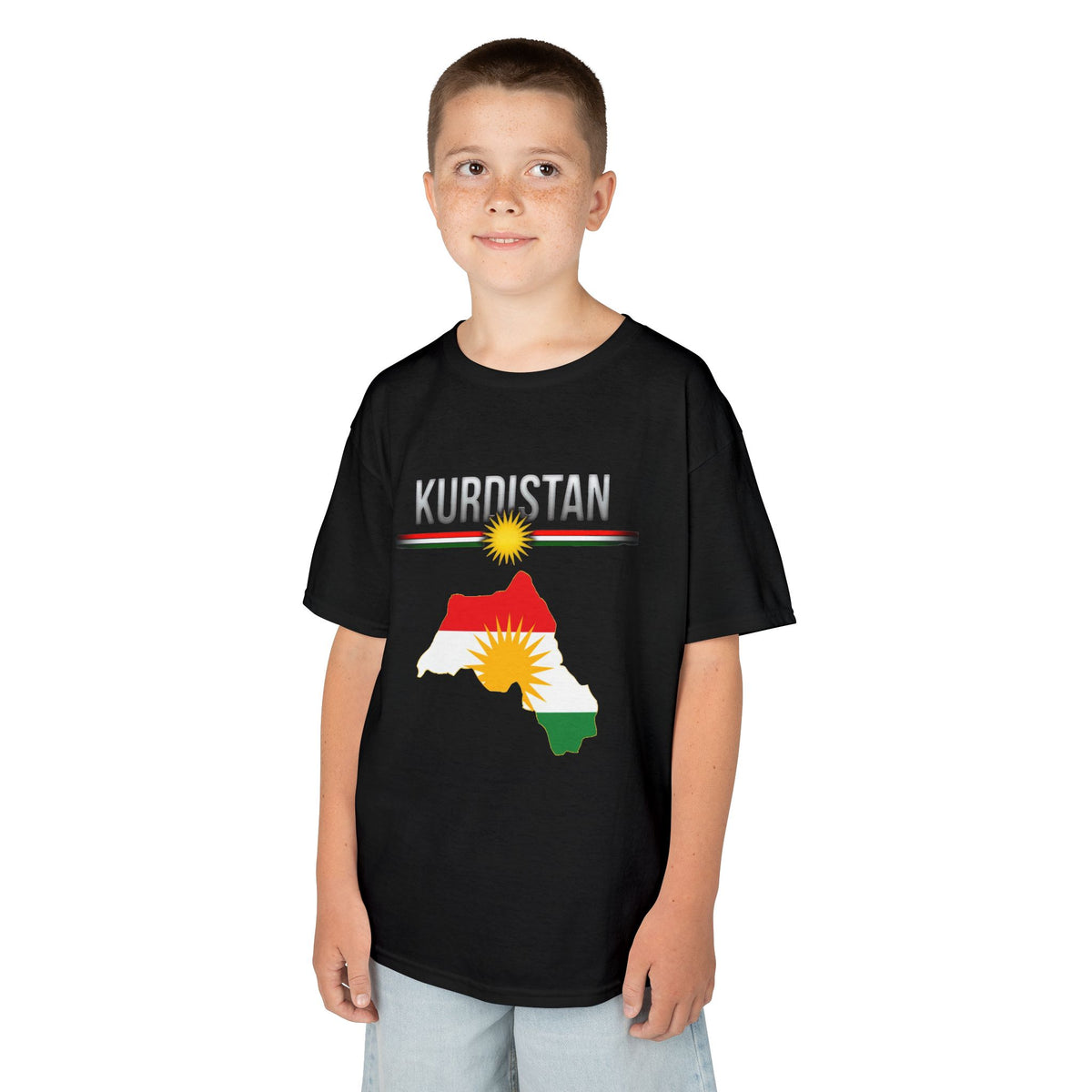 Kurdistan Pride Stolz Heimat Flagge Sonne - Unisex Kinder & Jugendliche T-Shirt