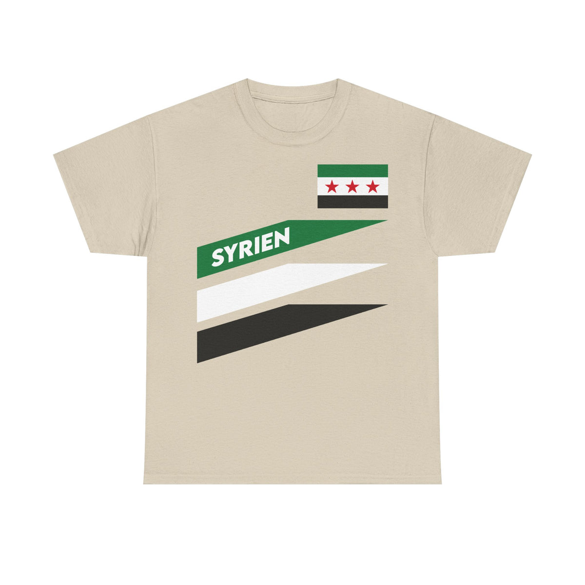 Syria Syrien Wappen Flagge Heimat Sport Fan Geschenkidee - Unisex T-Shirt