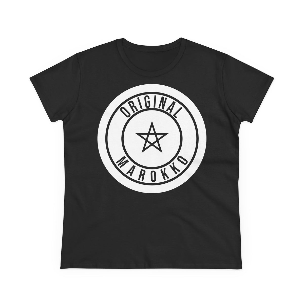 Escudo de Marruecos, bandera de Marruecos, orgullo, aficionada al fútbol y al deporte, idea de regalo - Camiseta para mujer