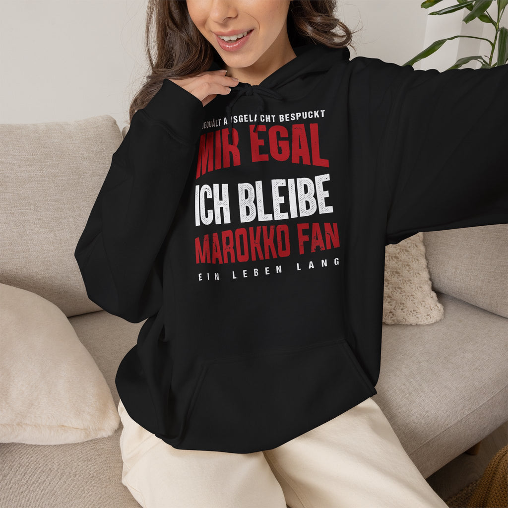 Marokko Wappen Morocco Flagge Stolz Fußball Fan Sport Geschenkidee - Unisex Hoodie
