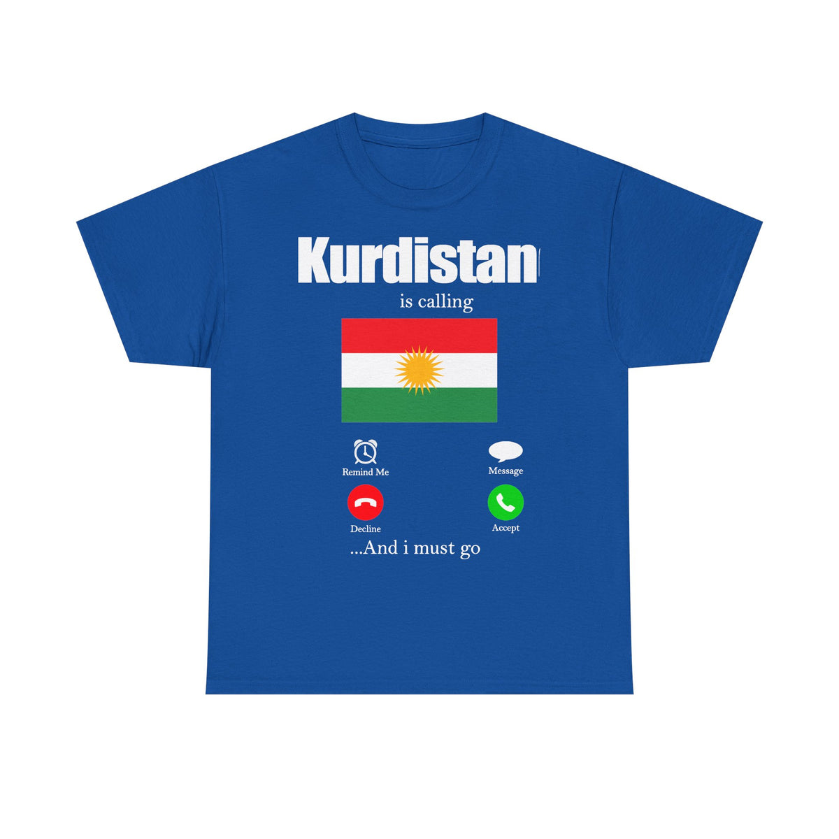 Kurdistán Azadi Escudo Bandera Patria Newroz Regalo - Camiseta unisex