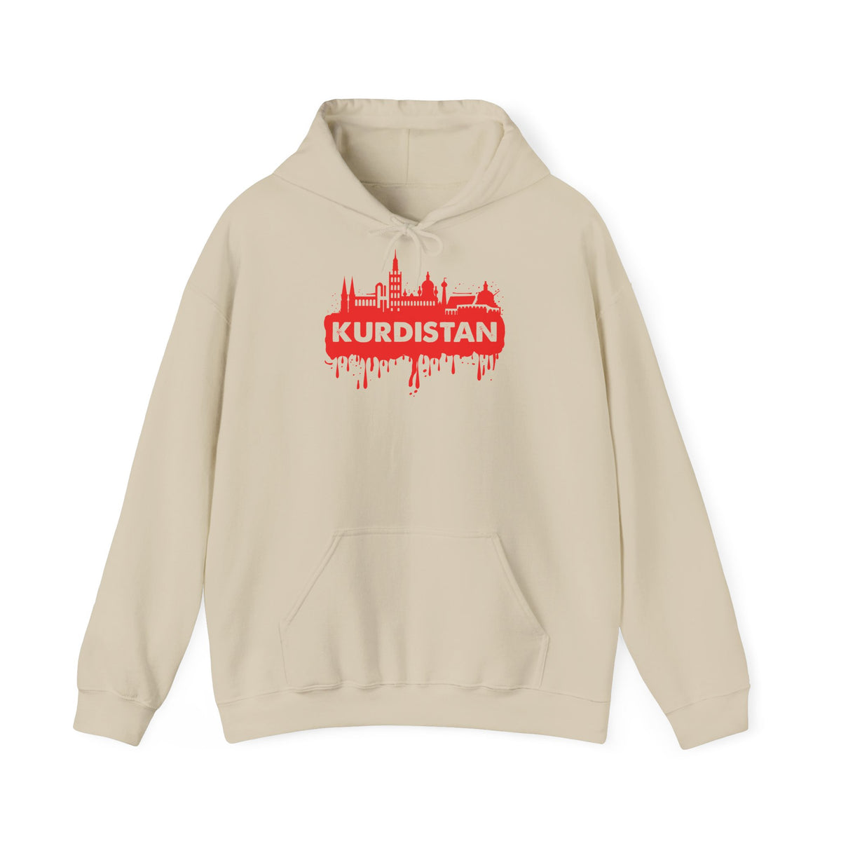 Kurdistan patria orgoglio stemma bandiera sport calcio regalo per tifosi - felpa con cappuccio unisex