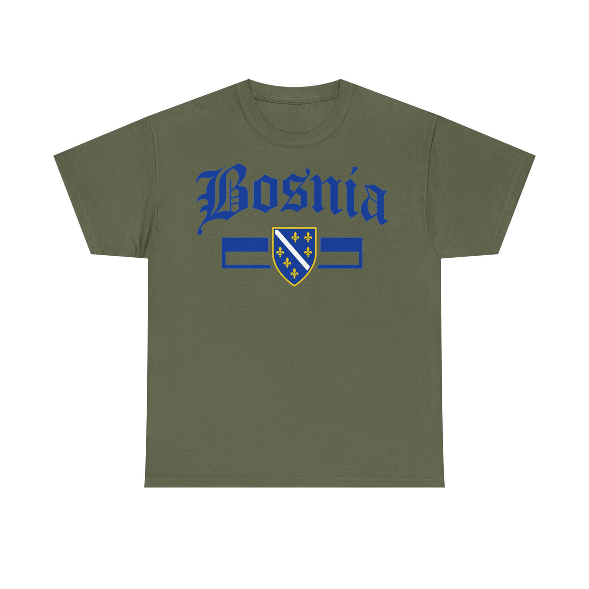 Bosnia escudo bandera orgullo patria aficionado al fútbol idea de regalo - Camiseta unisex