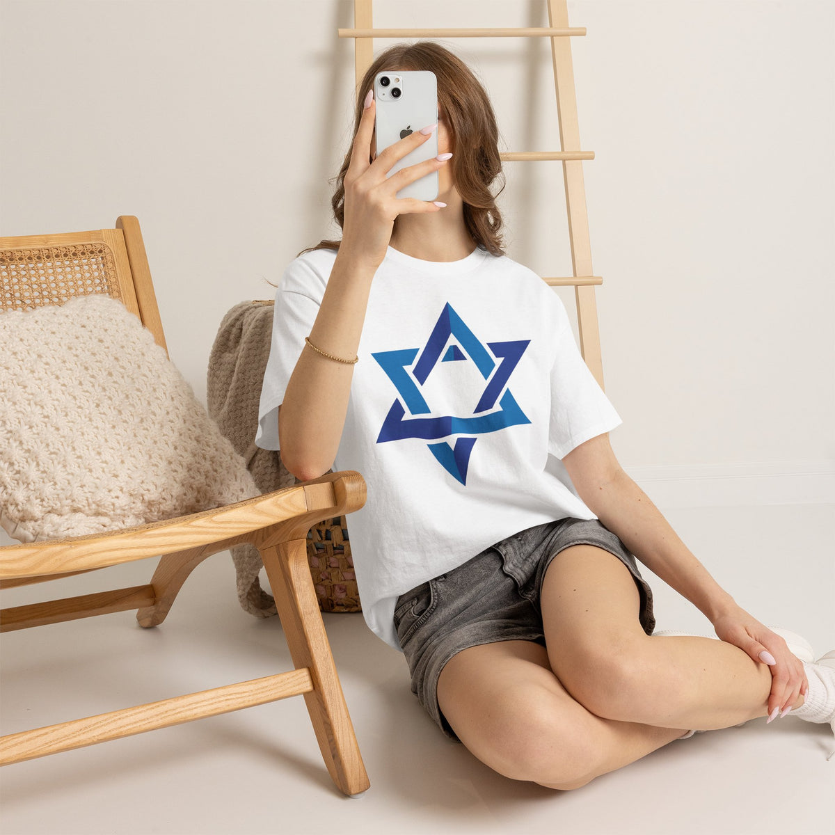 Israel Wappen Flagge Fan Geschenkidee Fashion - Unisex T-Shirt