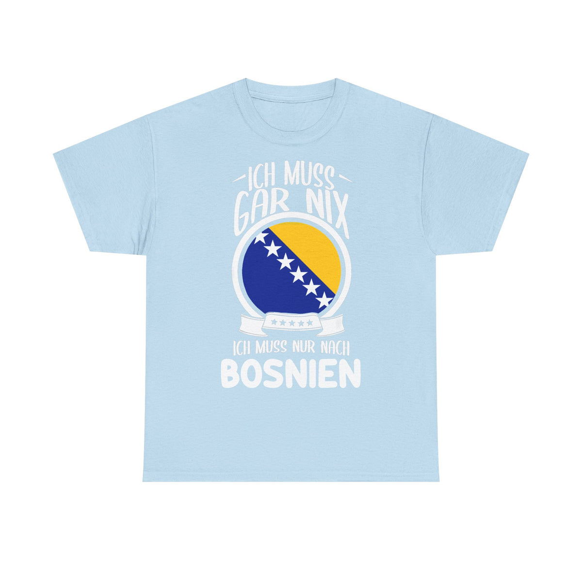 Bosnia Wappen Flagge Stolz Heimat Fußball fan Geschenkidee - Unisex T-Shirt
