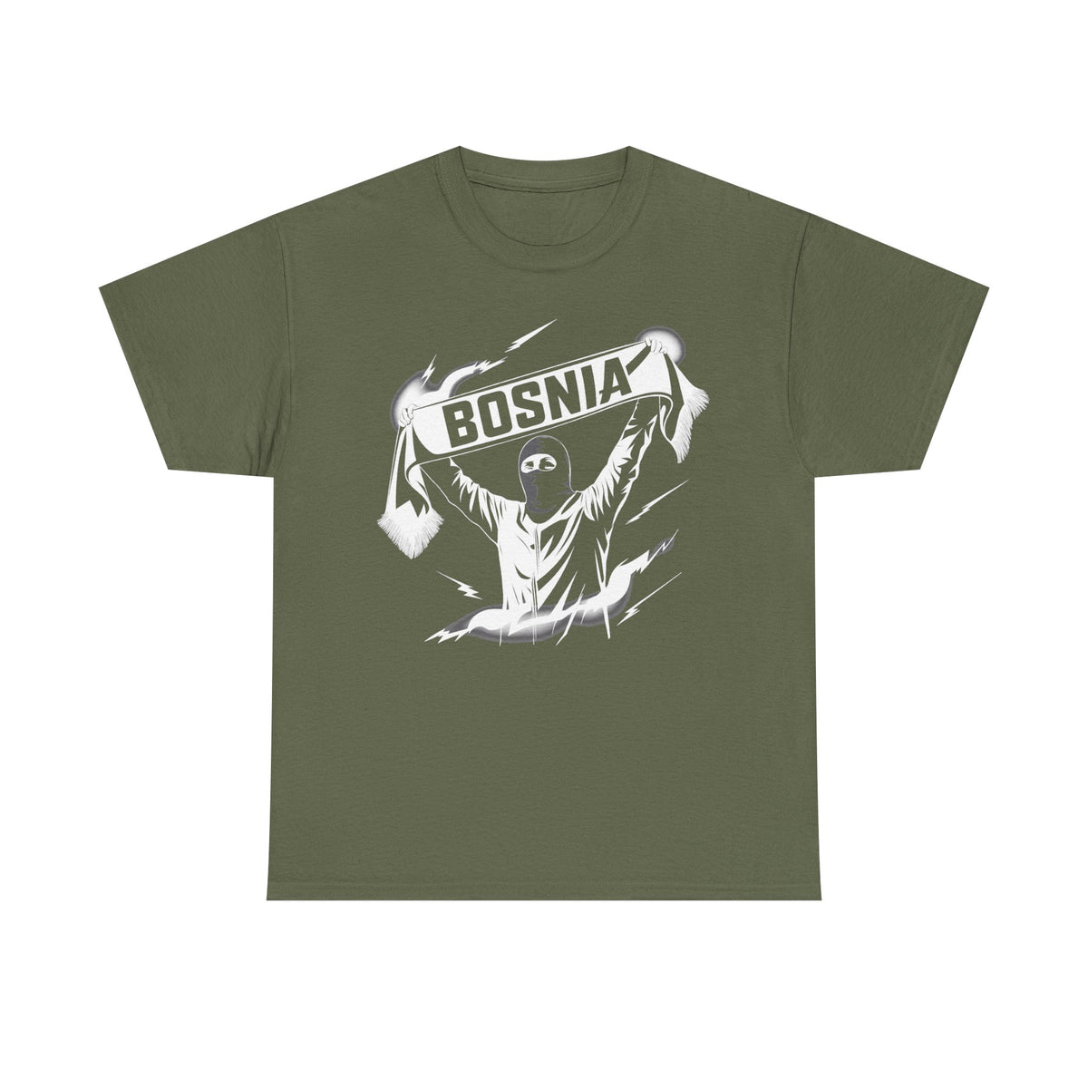 Bosnia escudo bandera orgullo patria aficionado al fútbol idea de regalo - Camiseta unisex
