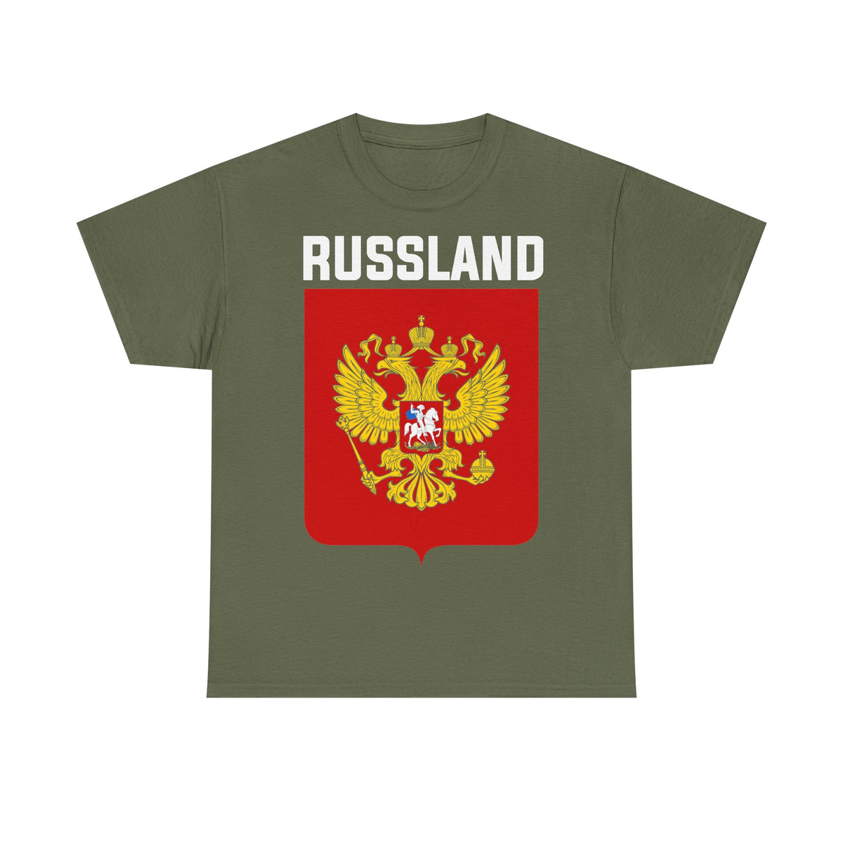 Rusia Rusia Moscú águila bandera escudo regalo deporte aficionado moda - Camiseta unisex