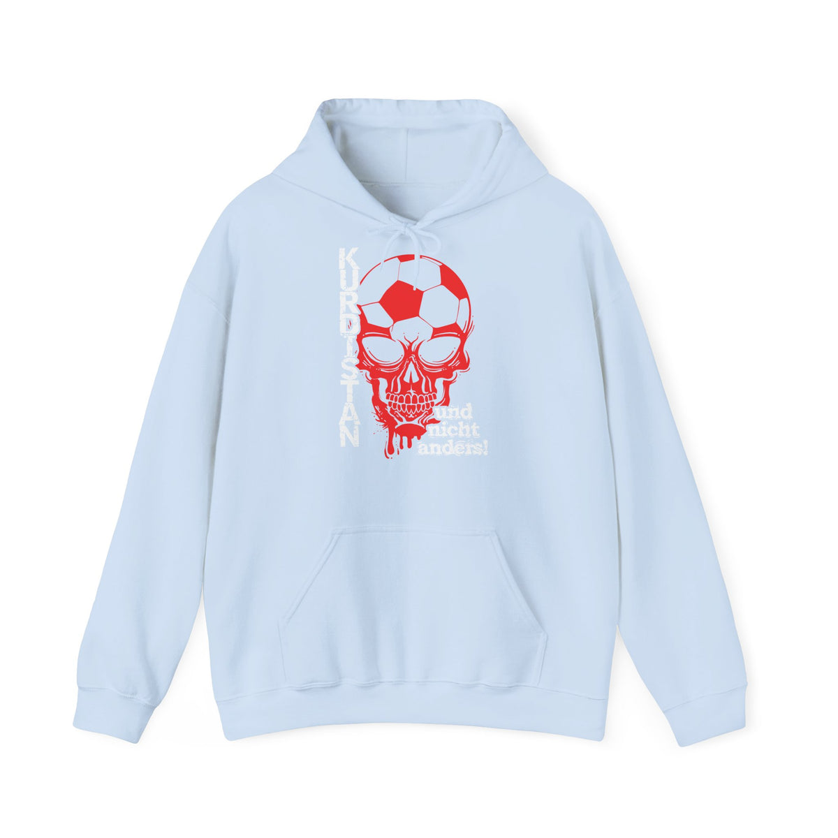 Kurdistan patria orgoglio stemma bandiera sport calcio regalo per tifosi - felpa con cappuccio unisex