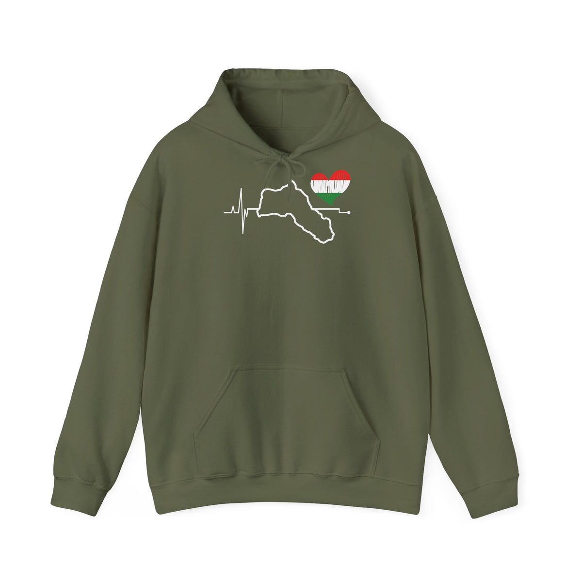 Kurdistan patria orgoglio stemma bandiera sport calcio regalo per tifosi - felpa con cappuccio unisex
