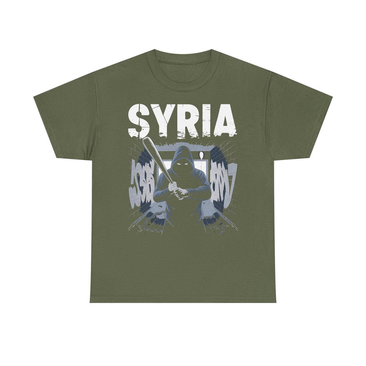 Syria Syrien Hooligan Wappen Flagge Heimat Sport Fußball Fan Geschenkidee - Unisex T-Shirt