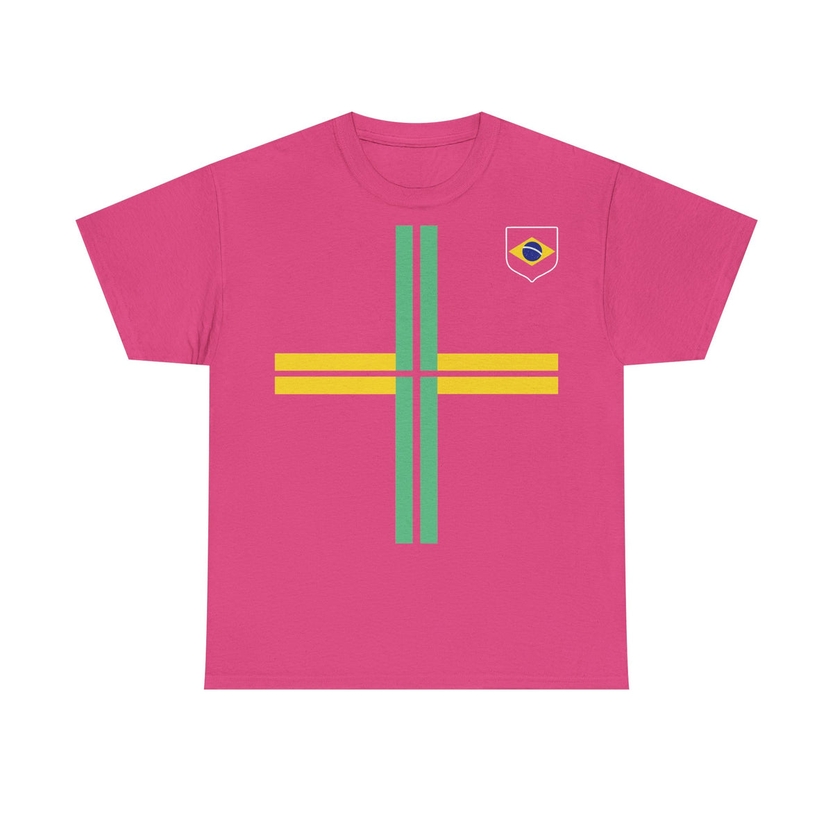 Brazil Brasilien Wappen Flagge Sport Fan Fußball Geschenkidee - Unisex T-Shirt