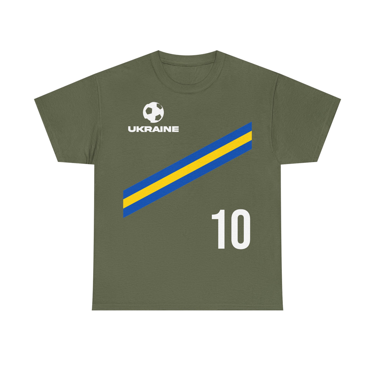 Bandera de Ucrania escudo idea de regalo afición al deporte moda vintage - Camiseta unisex