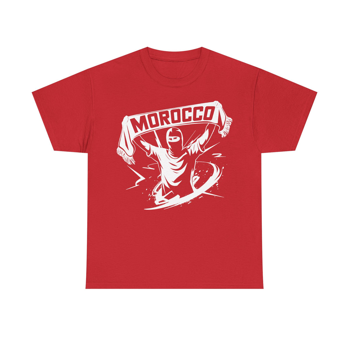 Escudo de hooligan de Marruecos Bandera de Marruecos Fútbol Aficionado Deporte Idea de regalo - Camiseta unisex