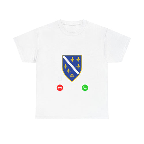 Bosnia escudo bandera orgullo patria aficionado al fútbol idea de regalo - Camiseta unisex