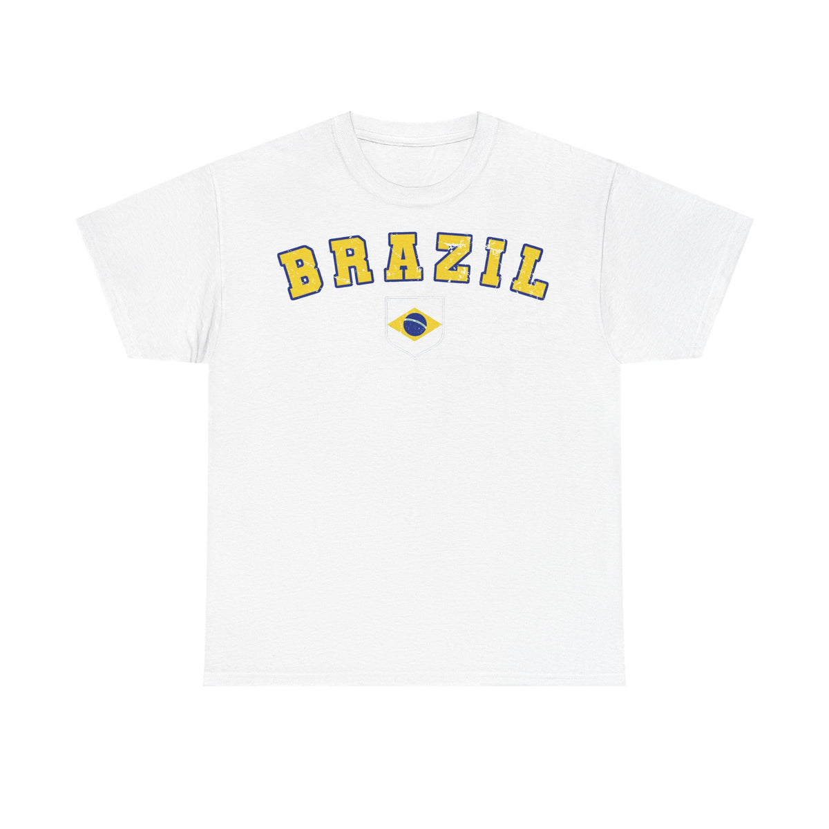 Brazil Brasilien Wappen Flagge Sport Fan Fußball Geschenkidee - Unisex T-Shirt